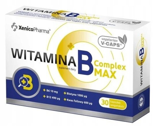 

Xenico Pharma, Комплекс витаминов группы В Макс. 30 капс.