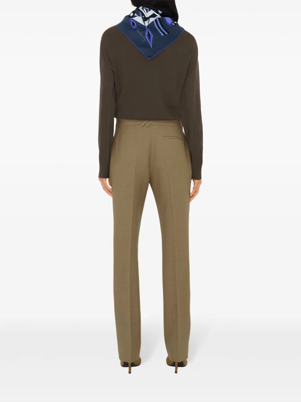 

Шелковый платок Carousel EKD BURBERRY, синий