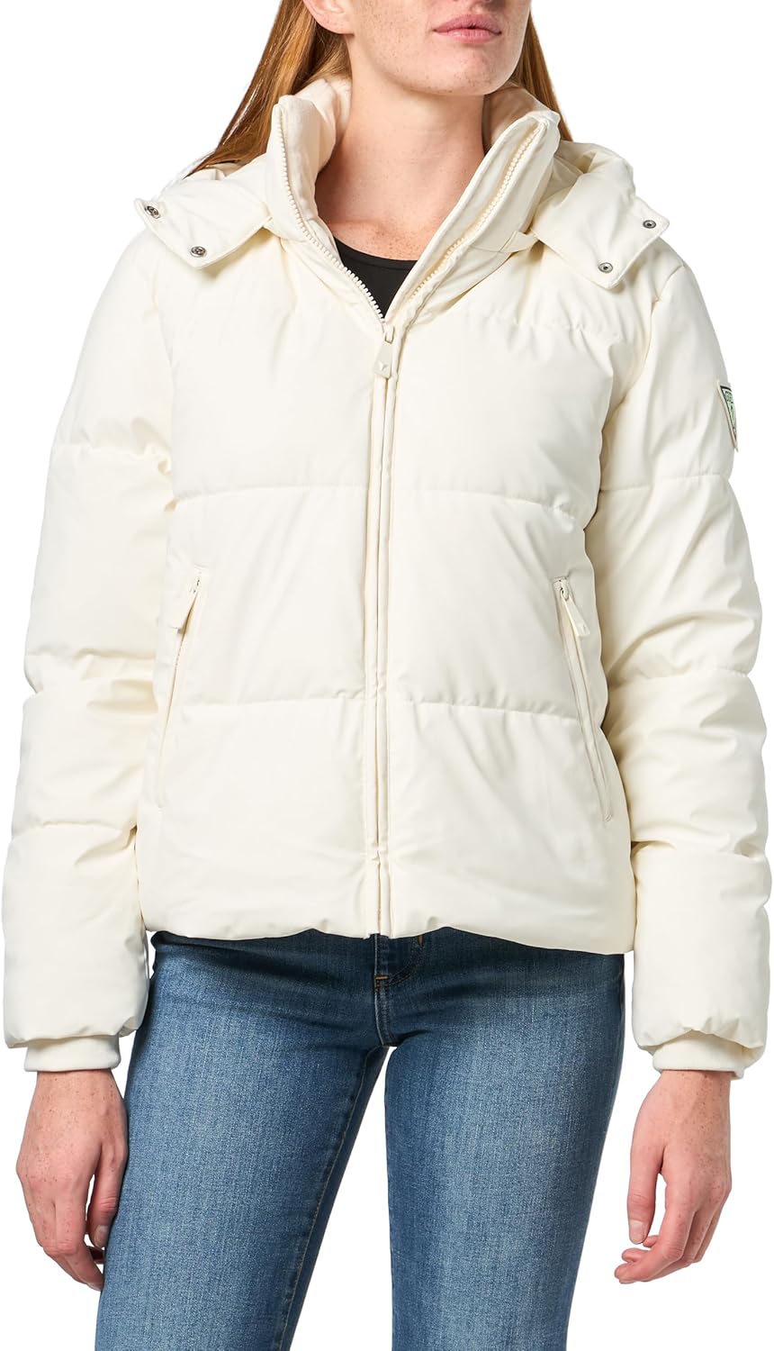 

GUESS женская куртка-пуховик Essie Gummy Animalier, Cream White