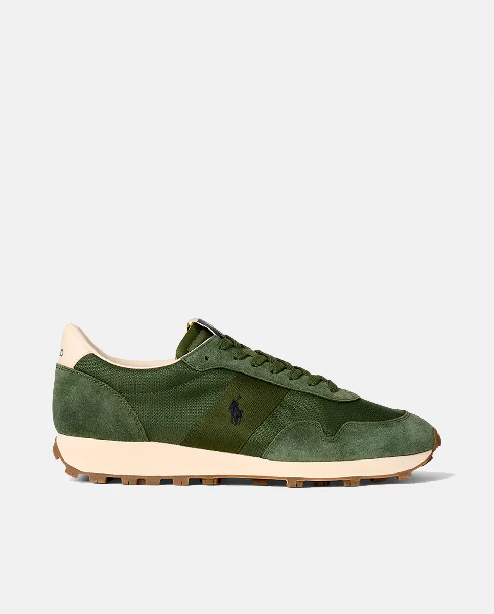 

TRAIL 125 мужские низкие кожаные кроссовки Polo Ralph Lauren, цвет Verde Militar