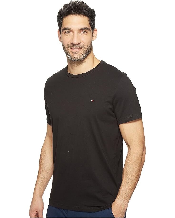 Футболка Tommy Hilfiger Short Sleeve Core Flag Crew Neck, черный — фото 2