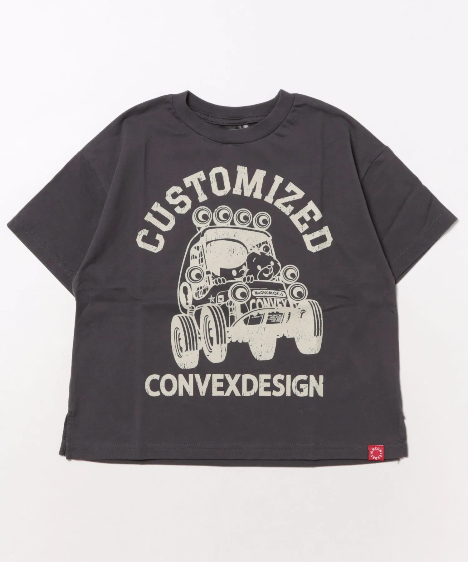 Детская футболка CONVEX Offroad Wide-T угольно-серая — фото 3