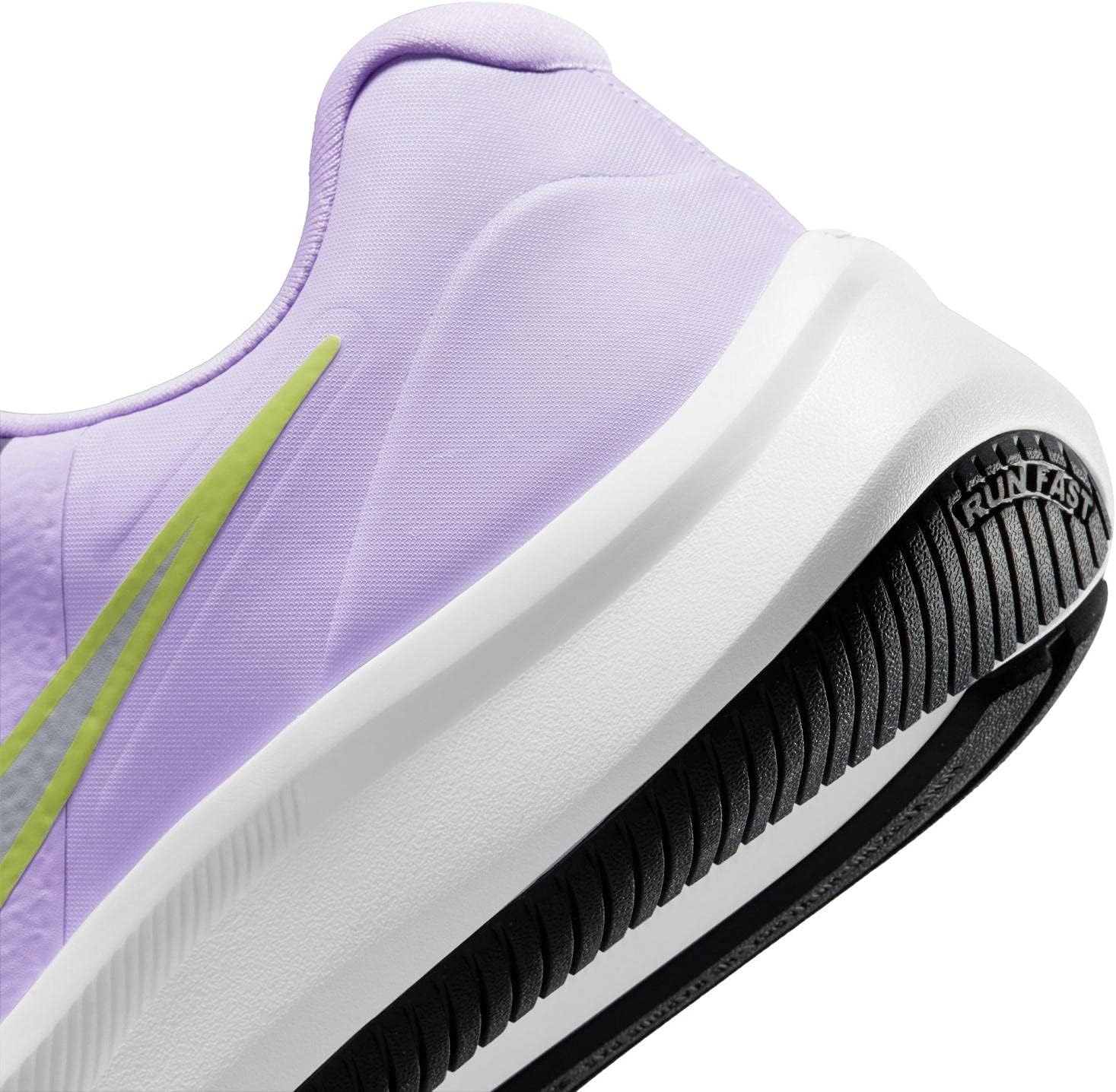 Детские кроссовки Nike Star Runner 3 Black/Black-Dk Smoke Grey (DA2776 001), фиолетовый — фото 4