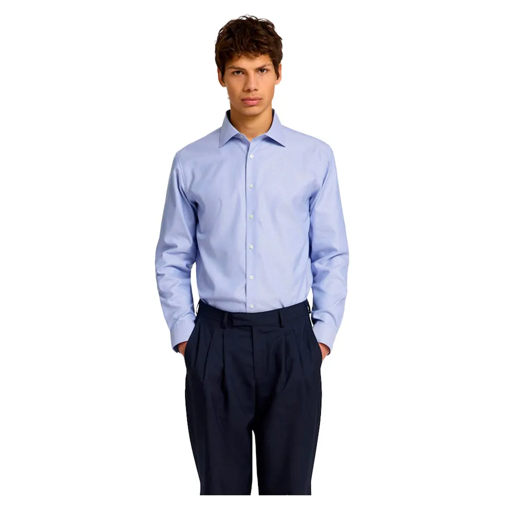 

Рубашка Selected Slim Lux Oxford Spread, синий