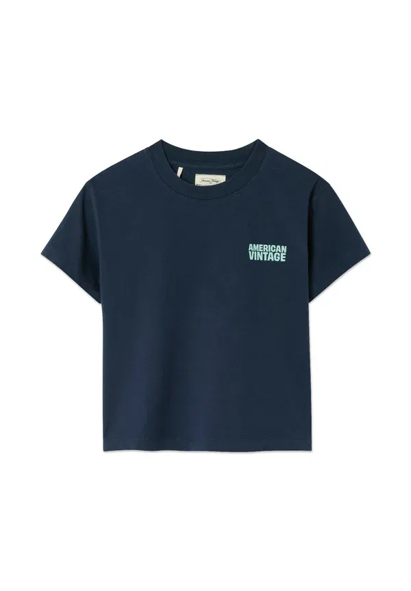 Футболка детская American Vintage gixy print t-shirt, темно-синий