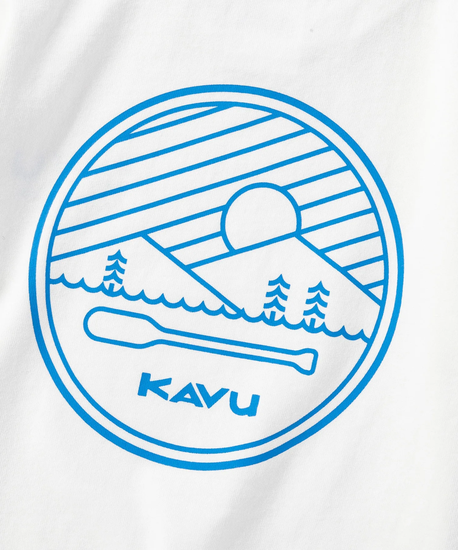 Детская футболка с принтом K's Paddle Logo KAVU белая — фото 4