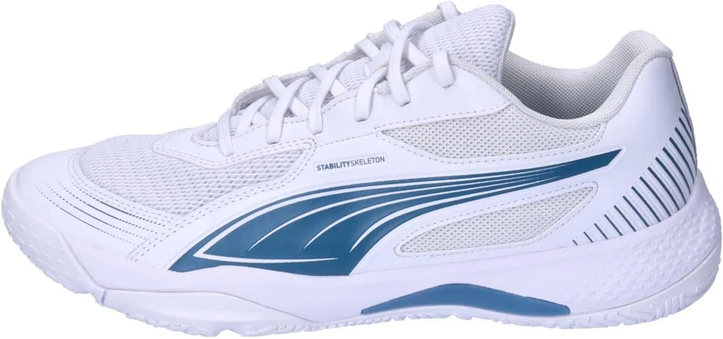 Кроссовки для зала PUMA Solarflash III, бело-голубые — фото 3