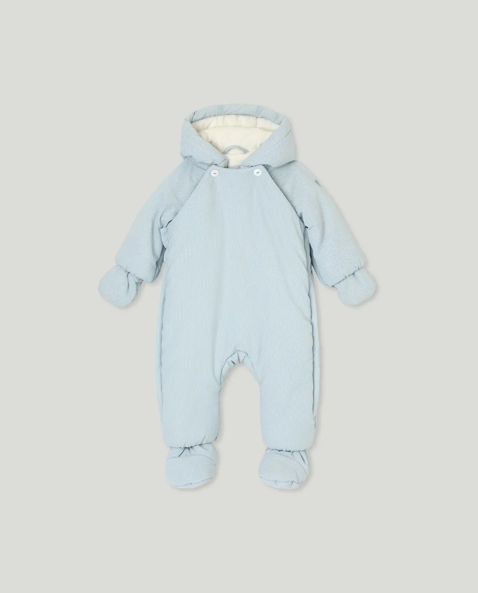

Нейлоновый комбинезон для малыша, с ножками и ручками С полосками и пуговицами Coconut El Corte Inglés, синий