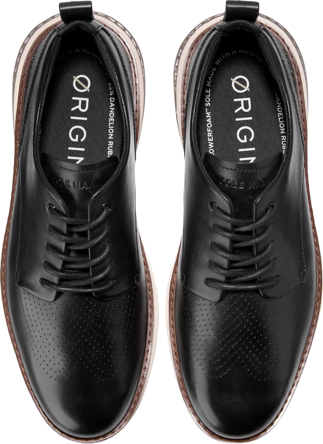 Мужские кроссовки Cole Haan Originalgrant Energyweave с перфорированным гладким носком, слоновая кость/черный — фото 3