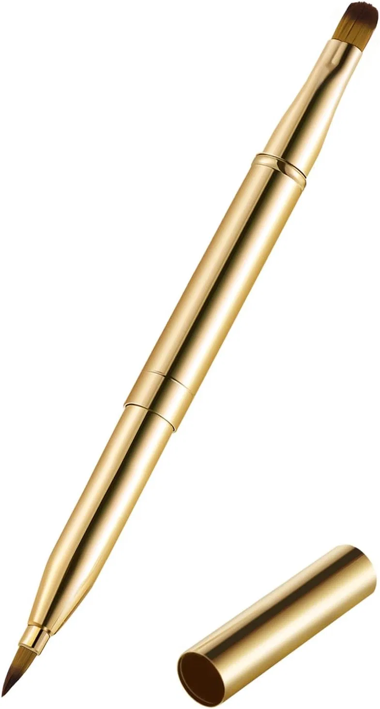 Кисть для губ двусторонняя Beaupretty, металлическая, ретракторная