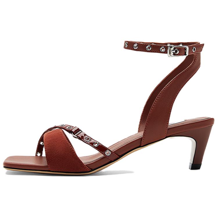 NINE WEST Сандалии на одной застежке 5,5 см женские Angora Red, цвет Angora Red