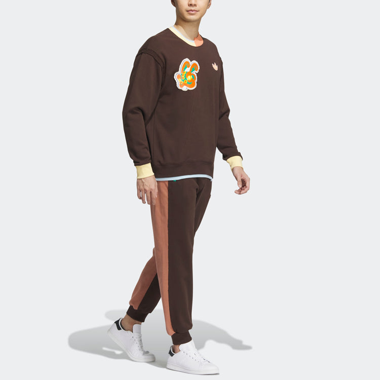 Худи adidas originals x Melting Sadness HY7251, коричневый — фото 4