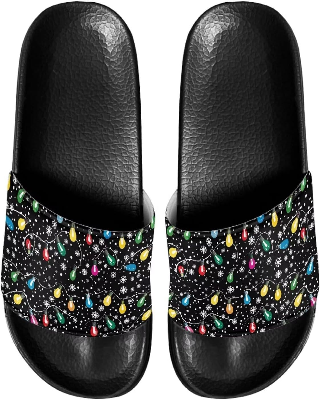 

Шлепанцы для женщин и мужчин с мягкой подошвой, комфортные, нескользящие, летние сандалии Judentidos, Christmas Lights