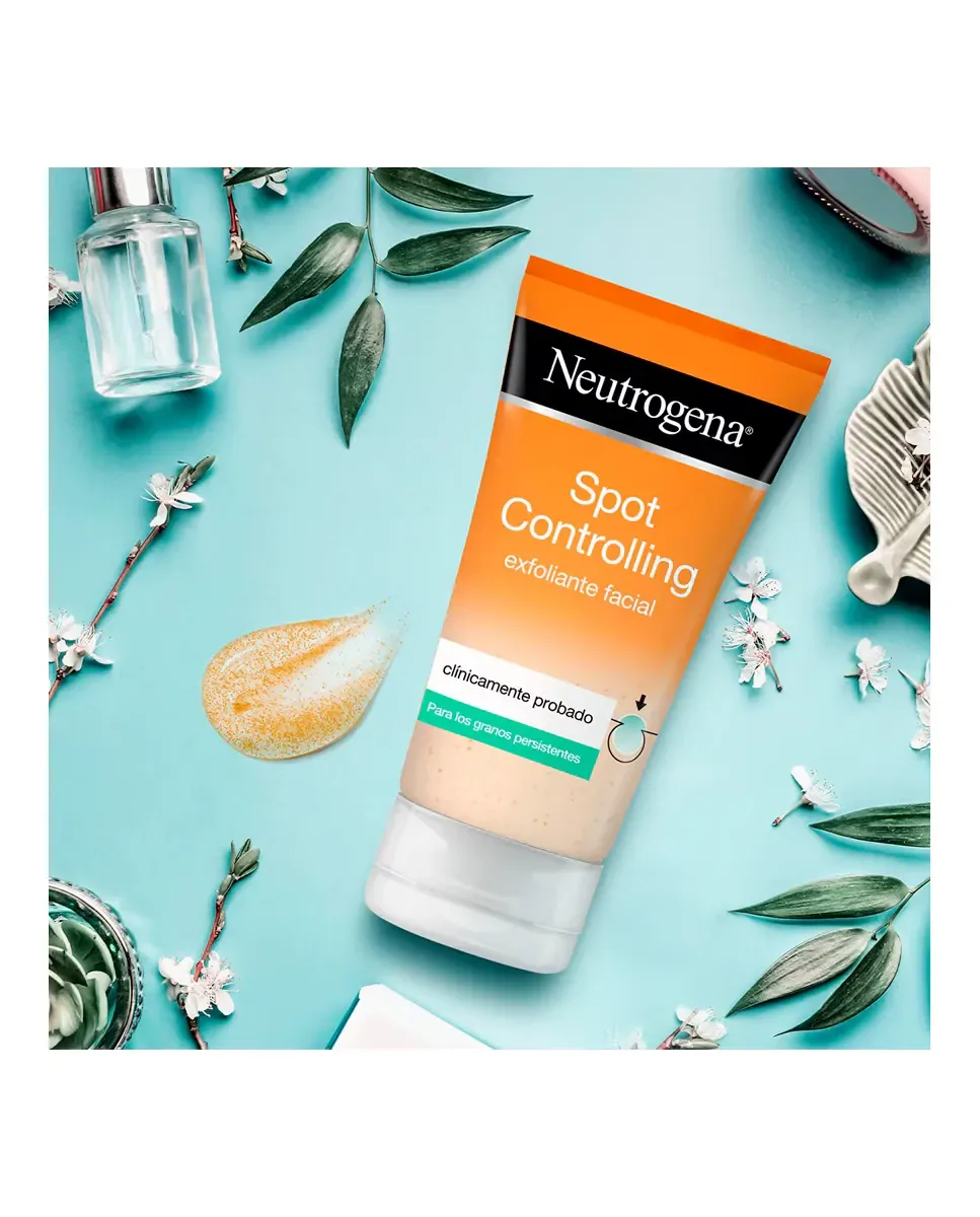 Скраб Neutrogena — Отшелушивающий гель для лица Spot Controlling с салициловой кислотой, для склонной к акне, 150 мл — фото 3