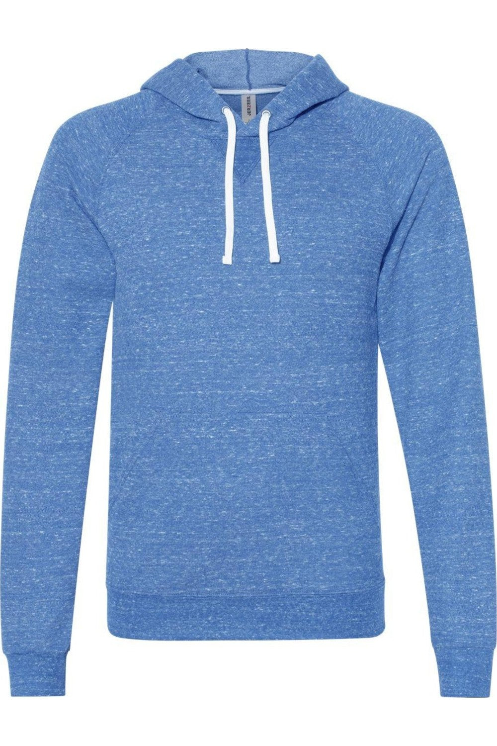 

Толстовка с капюшоном JERZEES Snow Heather French Terry Raglan, цвет royal