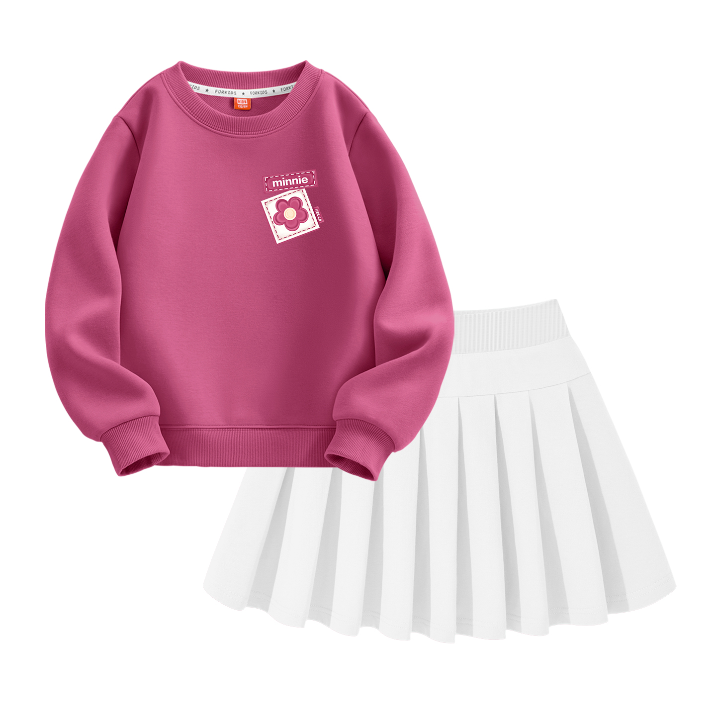 

Детский спортивный комплект Casual Sportswear 2 Piece Set Disney, di xiaohui k berry красный+solid color белый