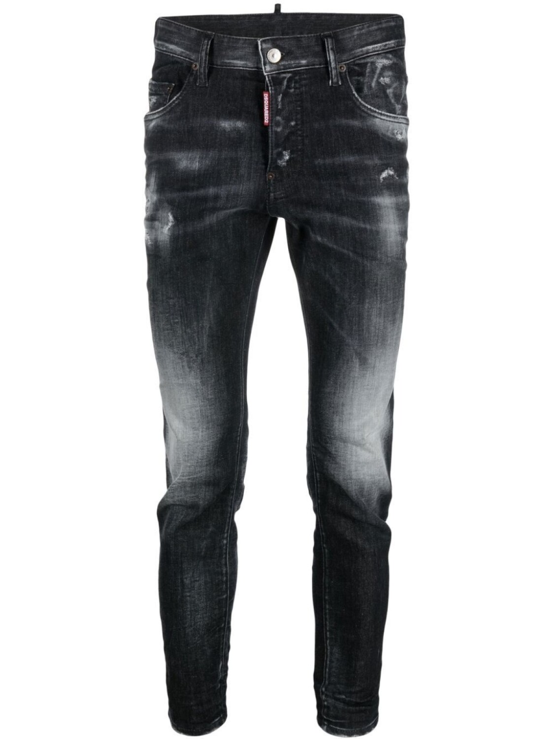 

DSQUARED2 джинсы с эффектом потертости, черный