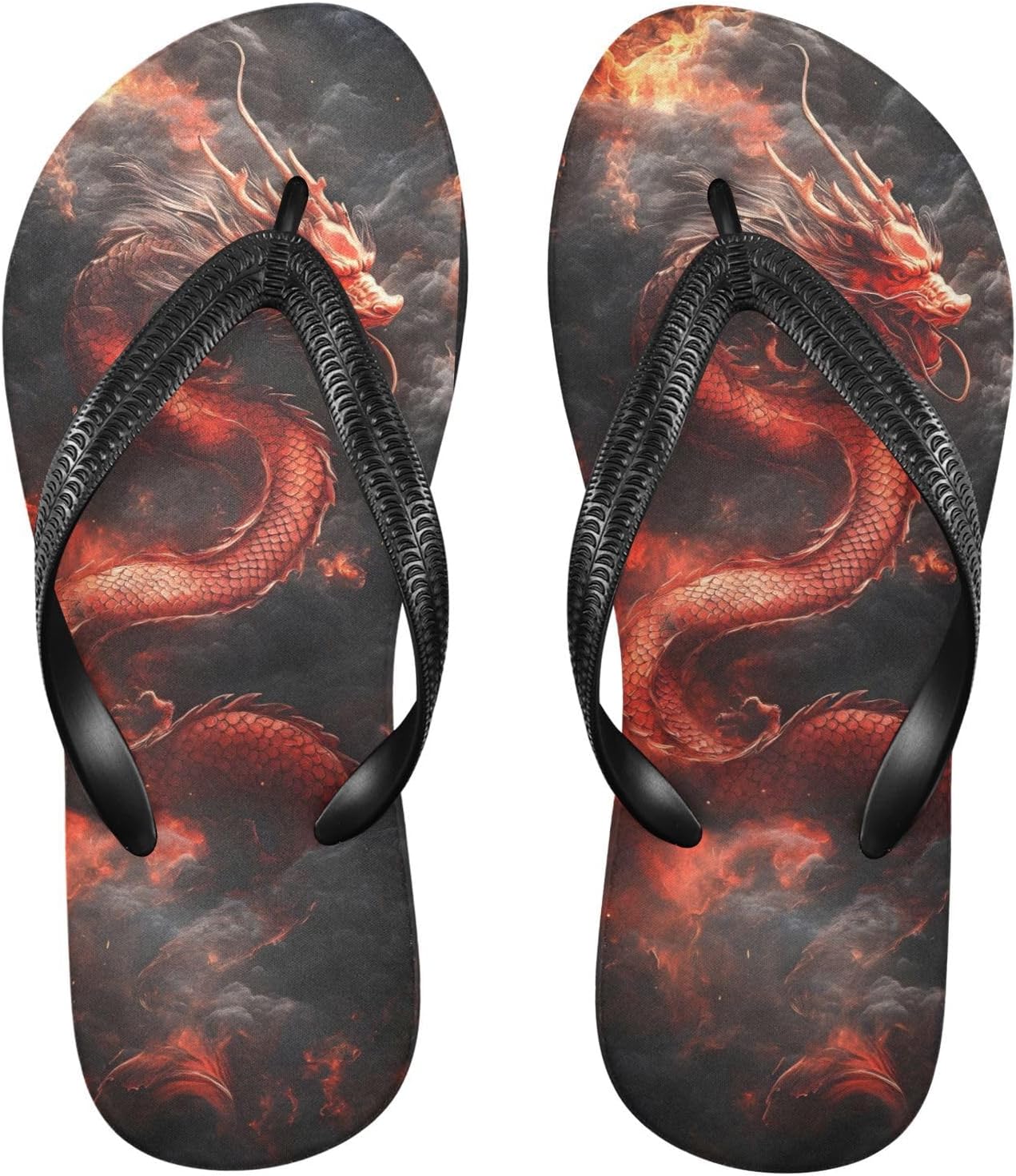 

Мужские и женские сандалии STAYTOP Sunflower, пляжные шлепанцы и шлепанцы для душа, Dragon