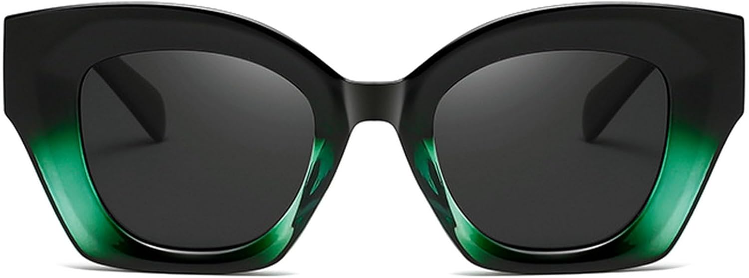 

Поляризованные солнцезащитные очки для женщин «кошачий глаз», модные очки с большой оправой и простым дизайном, солнцезащитные очки для женщин с защитой от УФ-излучения mincl, Green