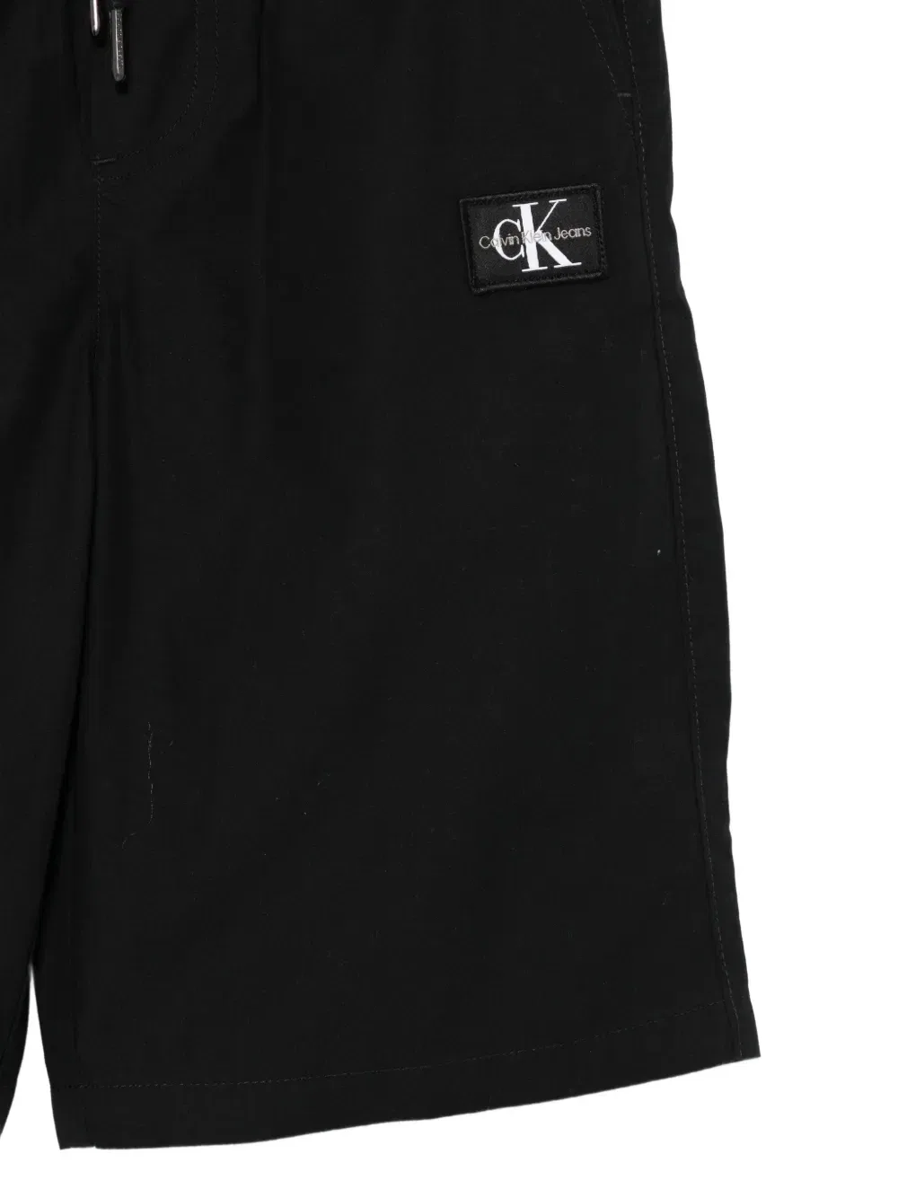 Шорты на шнурке с нашивкой-логотипом Calvin Klein Kids, черный — фото 3