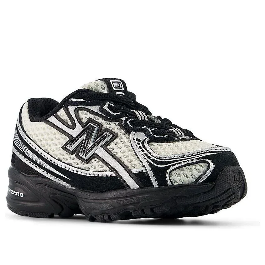 Кроссовки (TD) New Balance 740 Bungee Lace 'Black Rabbit Fur Gray' — фото 3