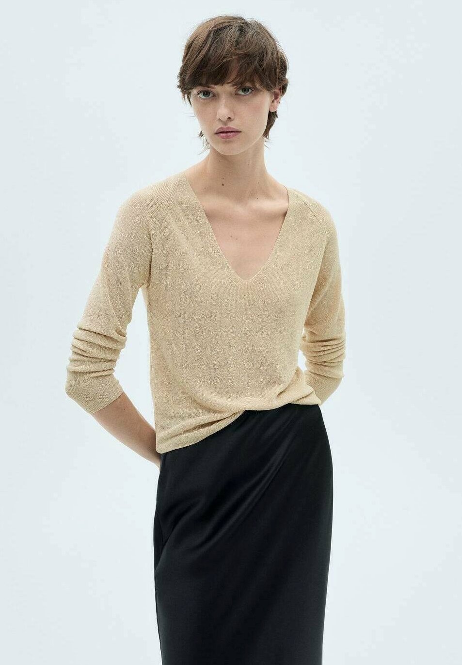 

Свитер Mango, золотой