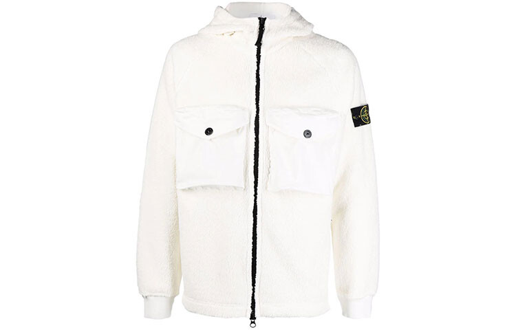 

Бархатная куртка мужская белая Stone Island, белый