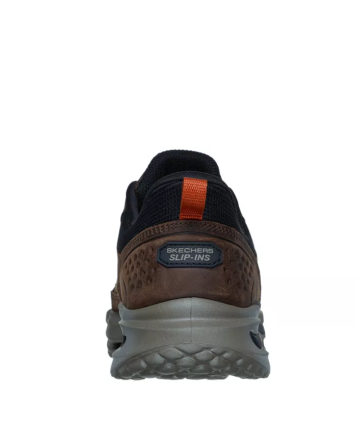 Мужские слипоны Arch Fit Orvan Moxley для ходьбы от Finish Line Skechers, коричневый — фото 4