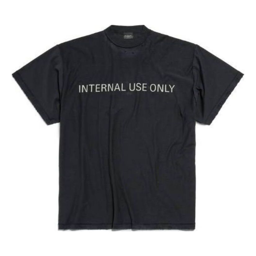

Футболка Balenciaga Internal Use Only Inside-out T-shirt 'Black', черный