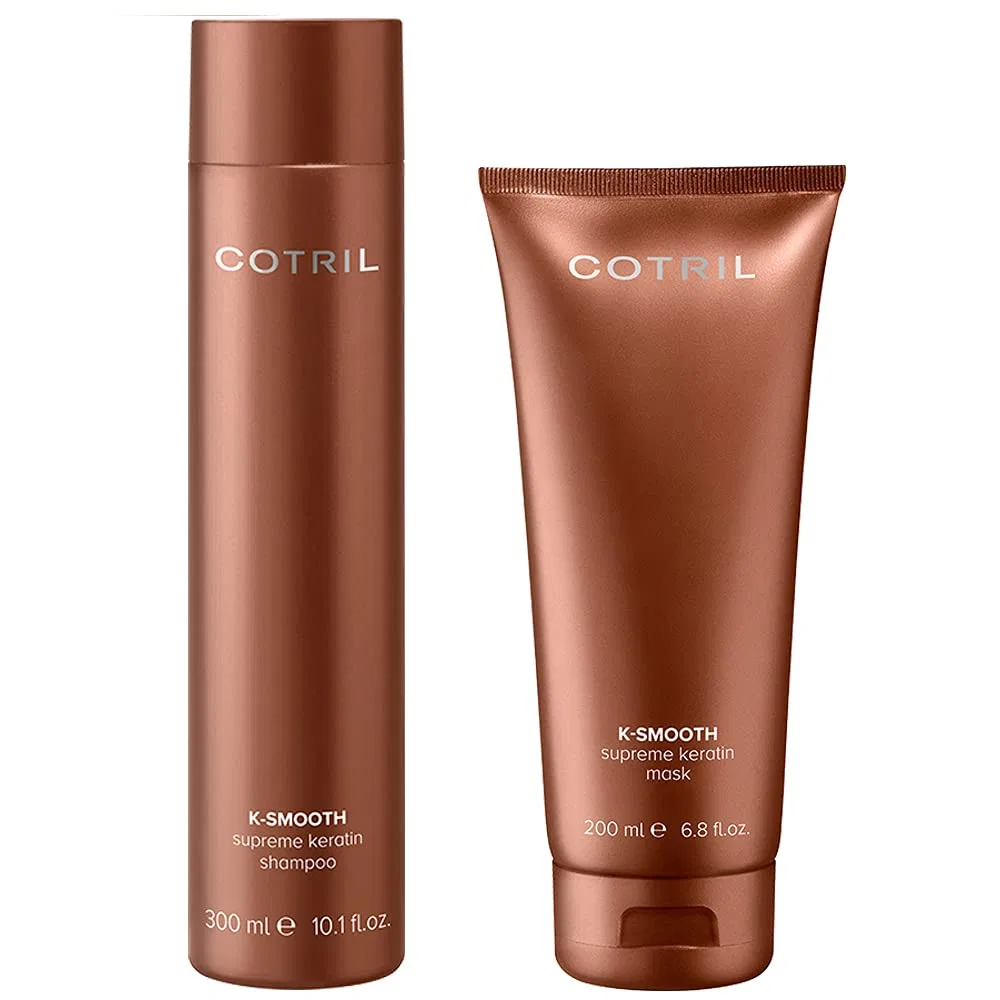 Набор Cotril K-Smooth Keratin: шампунь 300 мл + маска 200 мл Cotril