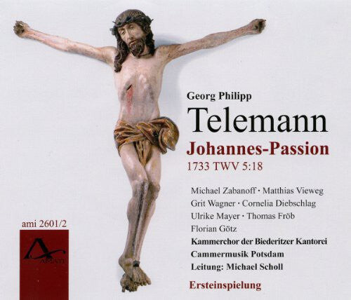 

CD диск Telemann / Zabanoff / Vieweg / Wagner: Johannes Passion