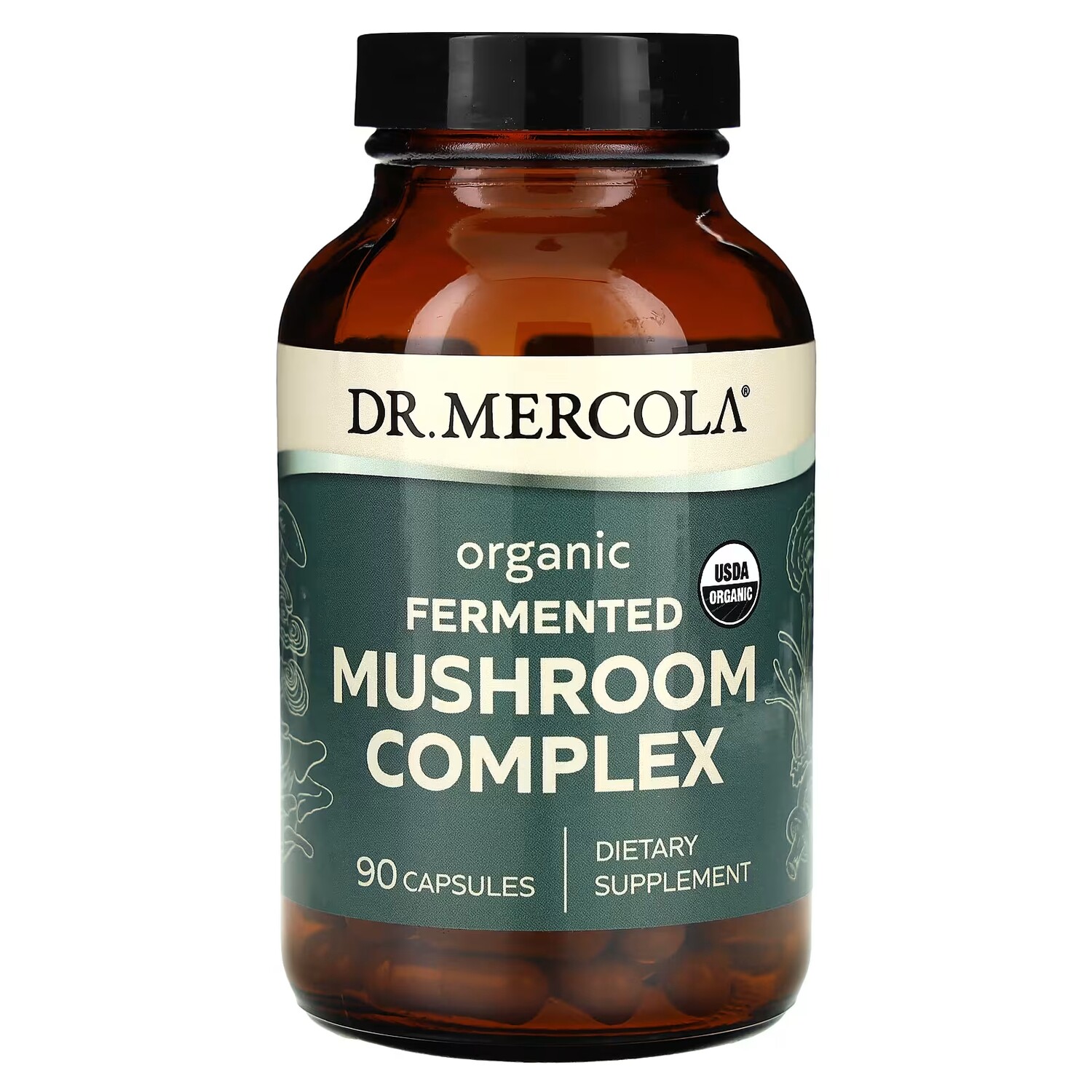 

Комплекс органических ферментированных грибов Dr. Mercola, 90 капсул