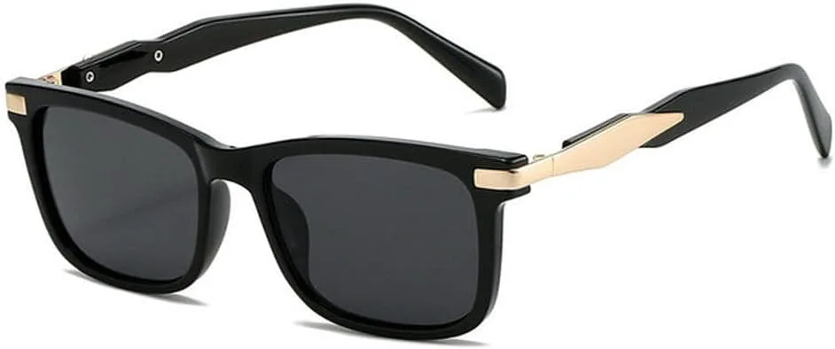 

Мужские солнцезащитные очки в стиле ретро, ​​для уличной фотографии, металлические, тонкие, высококачественные, классические, модные, SUN1096 Generic, Black