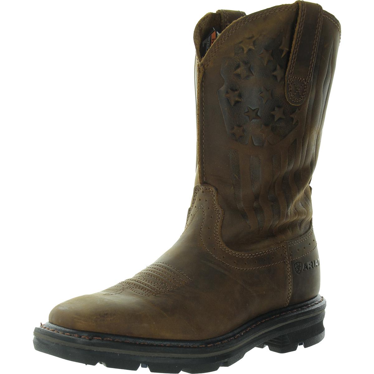 

Мужские кожаные сапоги Sierra Push On Cowboy, Western Boots ARIAT, цвет distressed brown