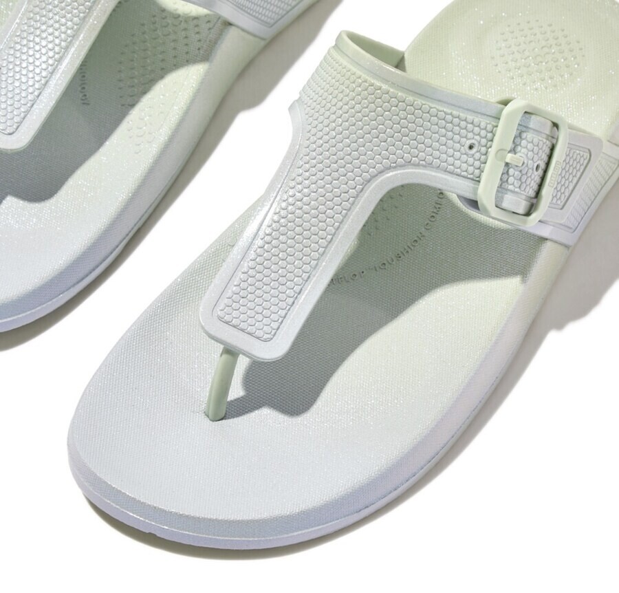 Сандалии FitFlop T-Bar Sandals, светло-зеленый — фото 4