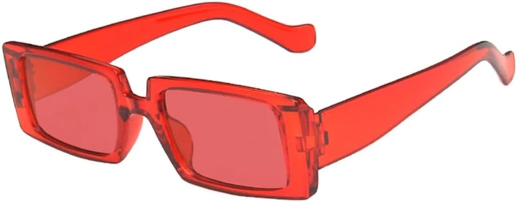 

Солнцезащитные очки с защитой UV400 | Маленькая оправа, линзы конфетного цвета | Для женщин и мужчин, для занятий спортом на открытом воздухе и вождения DSVIGF, Red Red