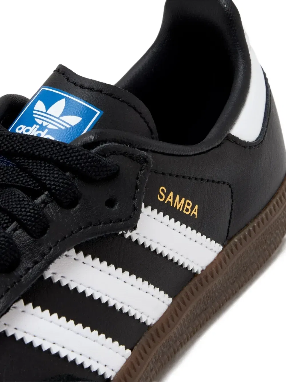 Кроссовки Samba с полосками Adidas Kids, серый — фото 4