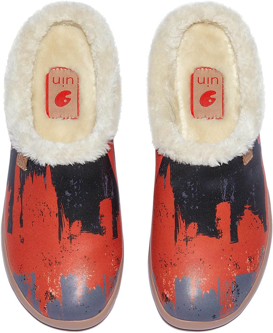 

Мужские мюли-лоаферы UIN, легкие и удобные, для прогулок, повседневные сабо, домашние тапочки, с художественной росписью, для путешествий, Midnight Street 2, The Mark