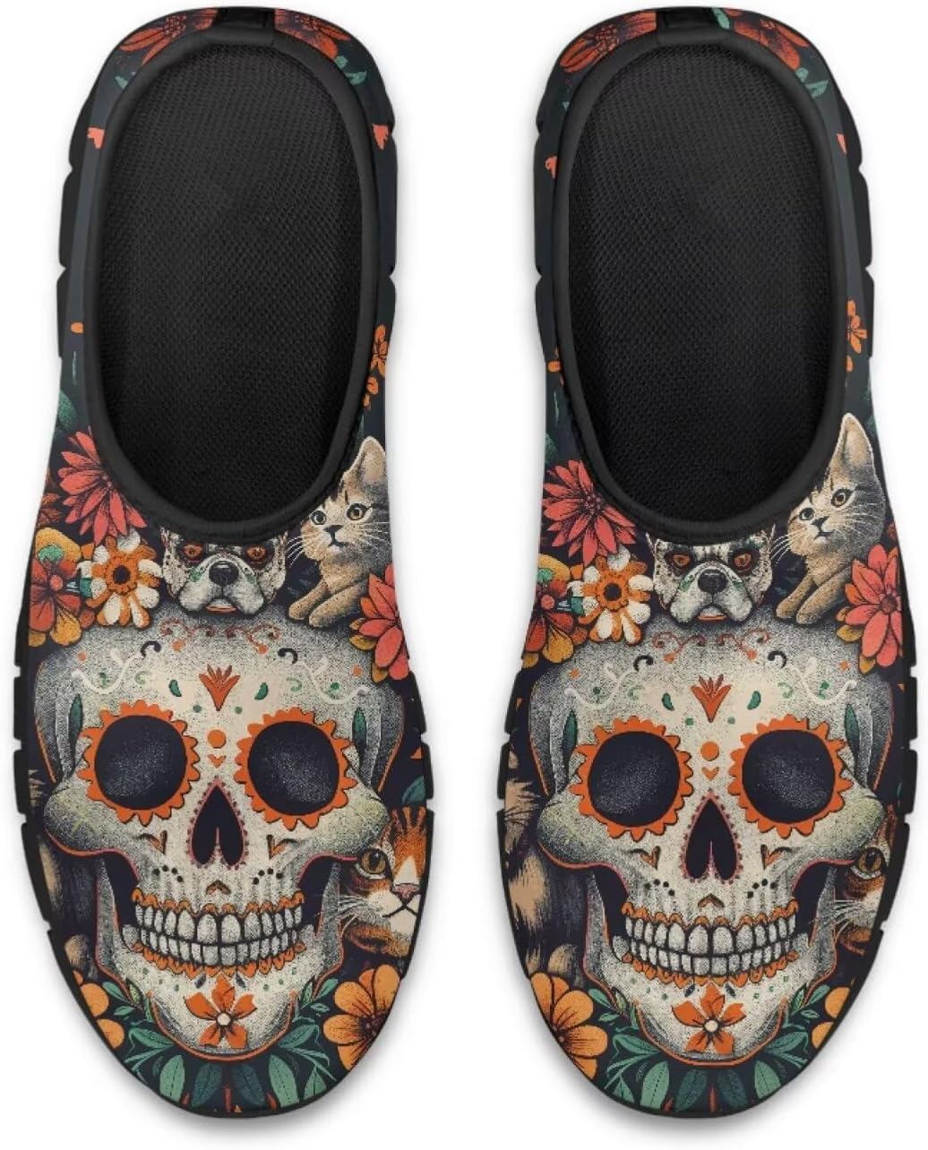 Лоферы без шнурков, унисекс Estailounic, Sugar Skull Pug — фото 2