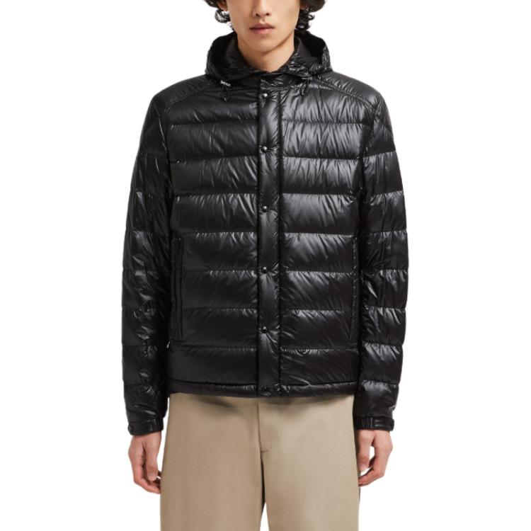 Moncler Куртка с логотипом и накладными карманами, Black — фото 4