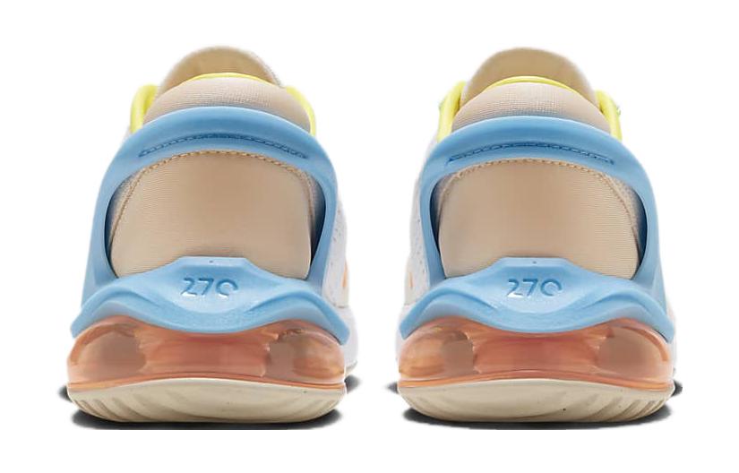 Nike Air Max 270 GO Детские Повседневные Кроссовки Низкие Белый Синий Оранжевый — фото 4