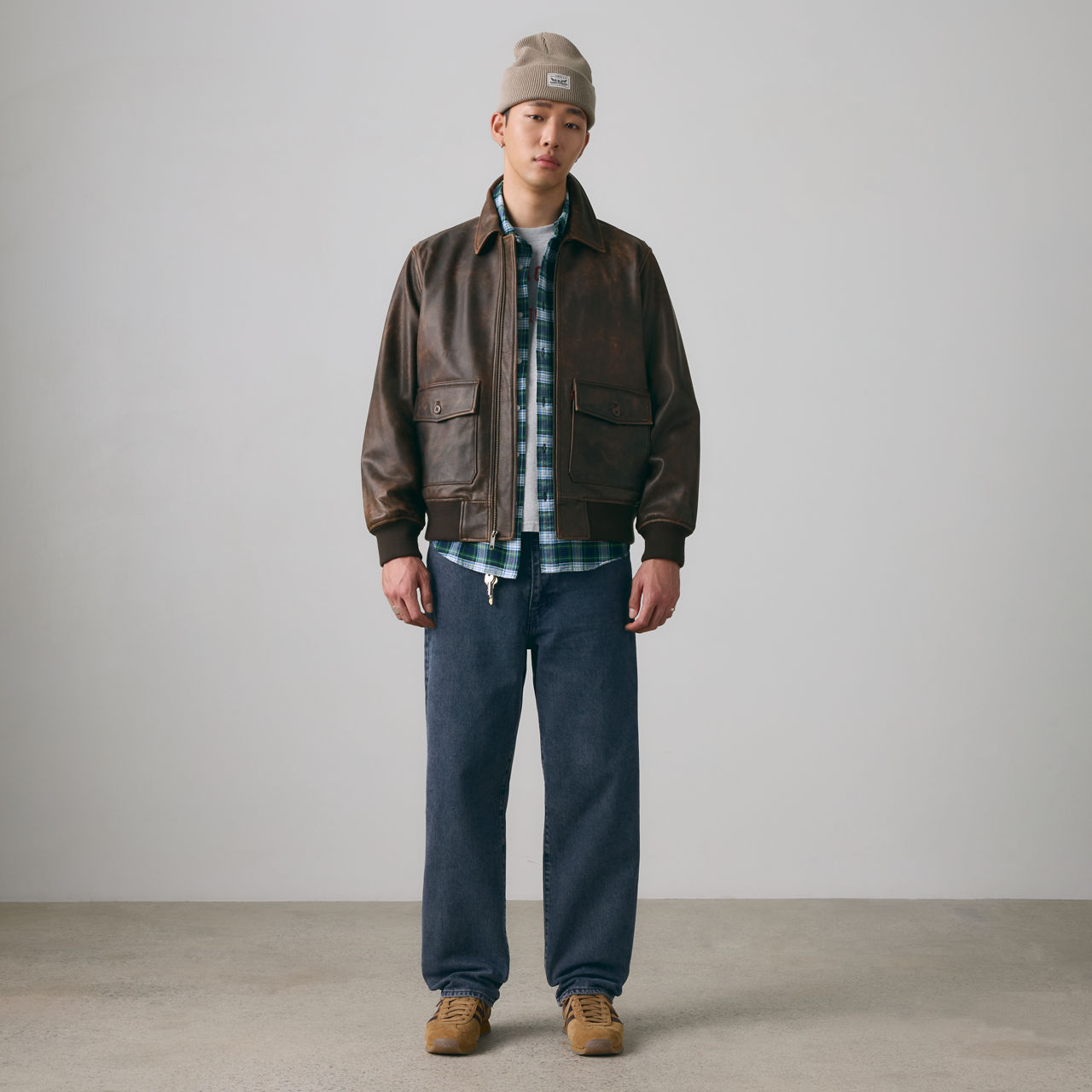 

Свободные прямые мужские джинсы 568 Levi's, The Midnight Blues Show - Blue