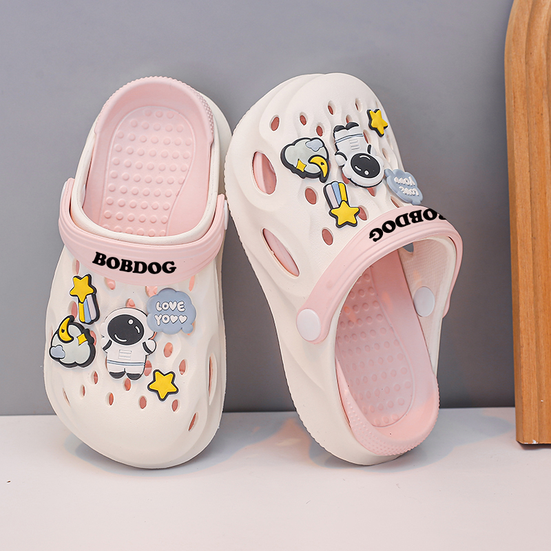 Тапочки-анти-кик детские BOBDOG, бежевый/коричневый — фото 4