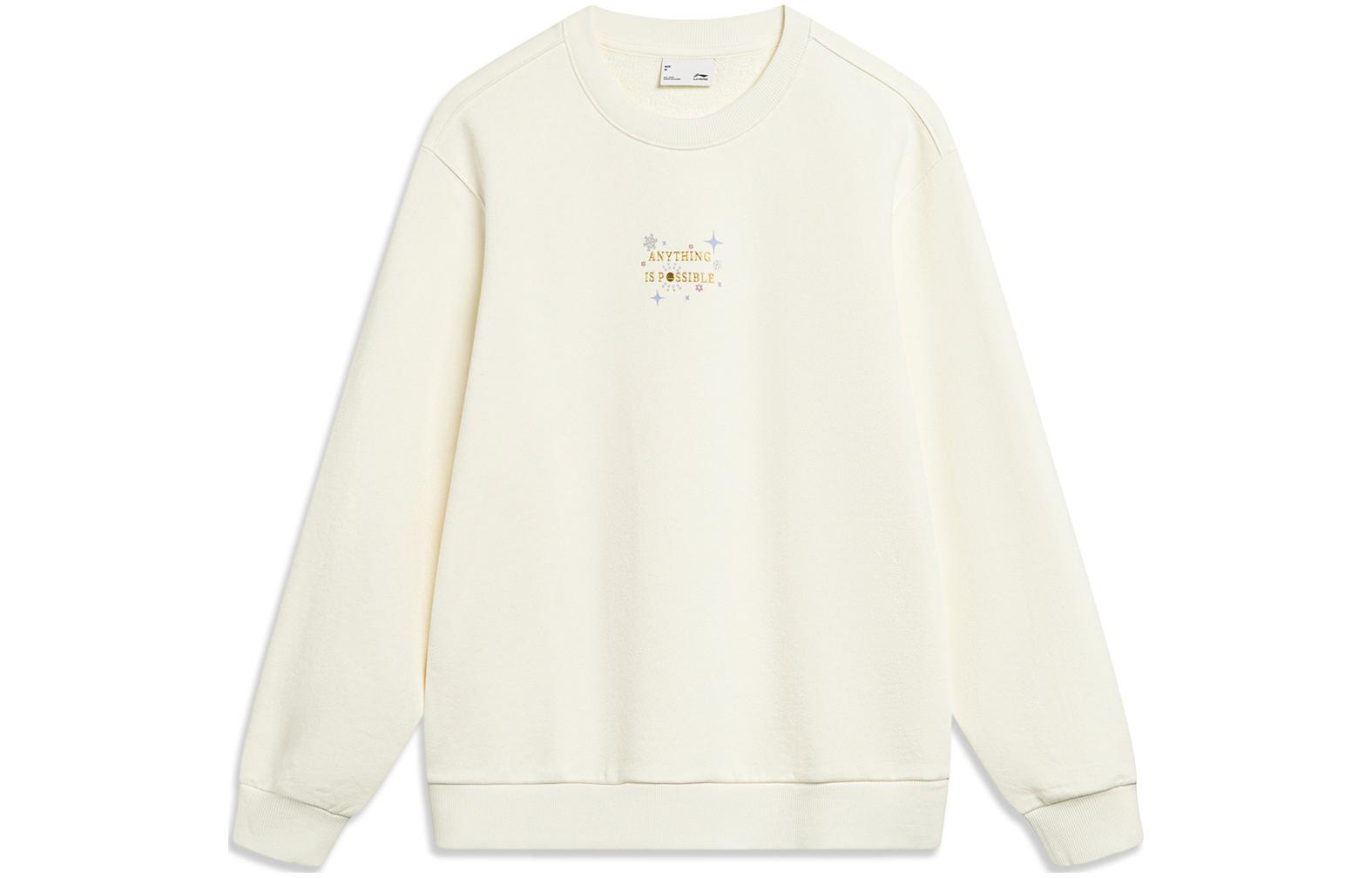 

Женская толстовка LiNing Sports Life Collection цвета экрю, Ecru