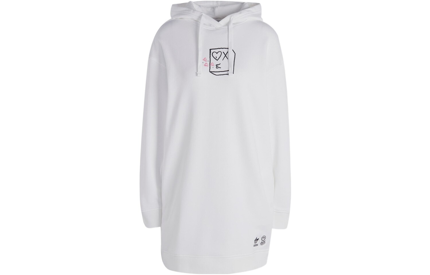 

Платье с длинными рукавами женское белое Adidas