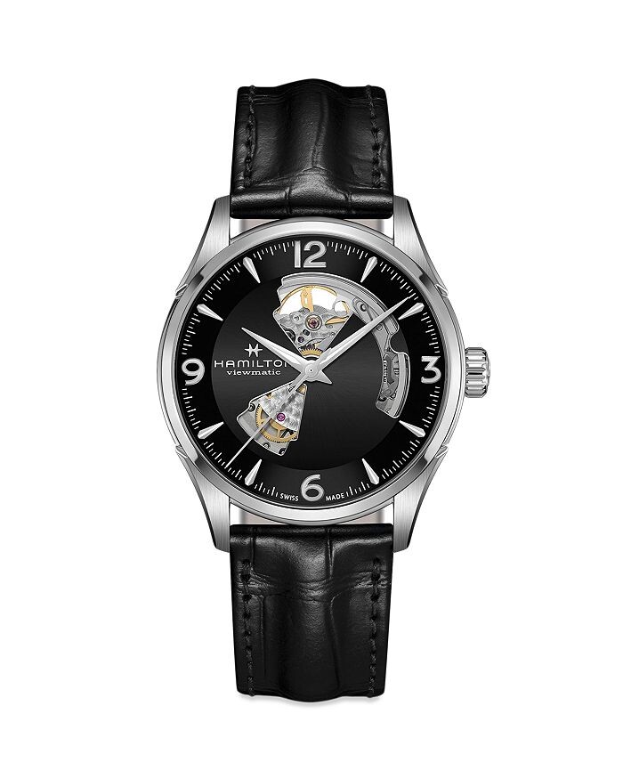 

Часы Hamilton Jazzmaster Open Heart, 42 мм, черный