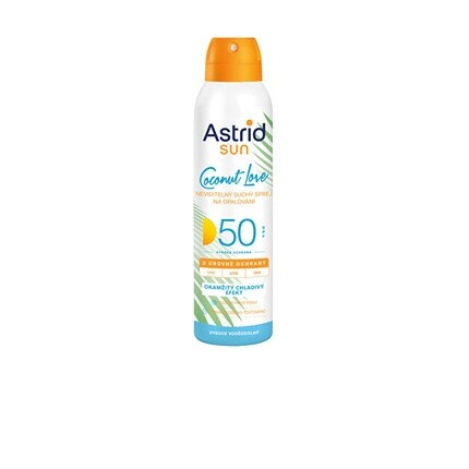 

Невидимый сухой спрей для загара SPF 50 Sun 150 мл Astrid