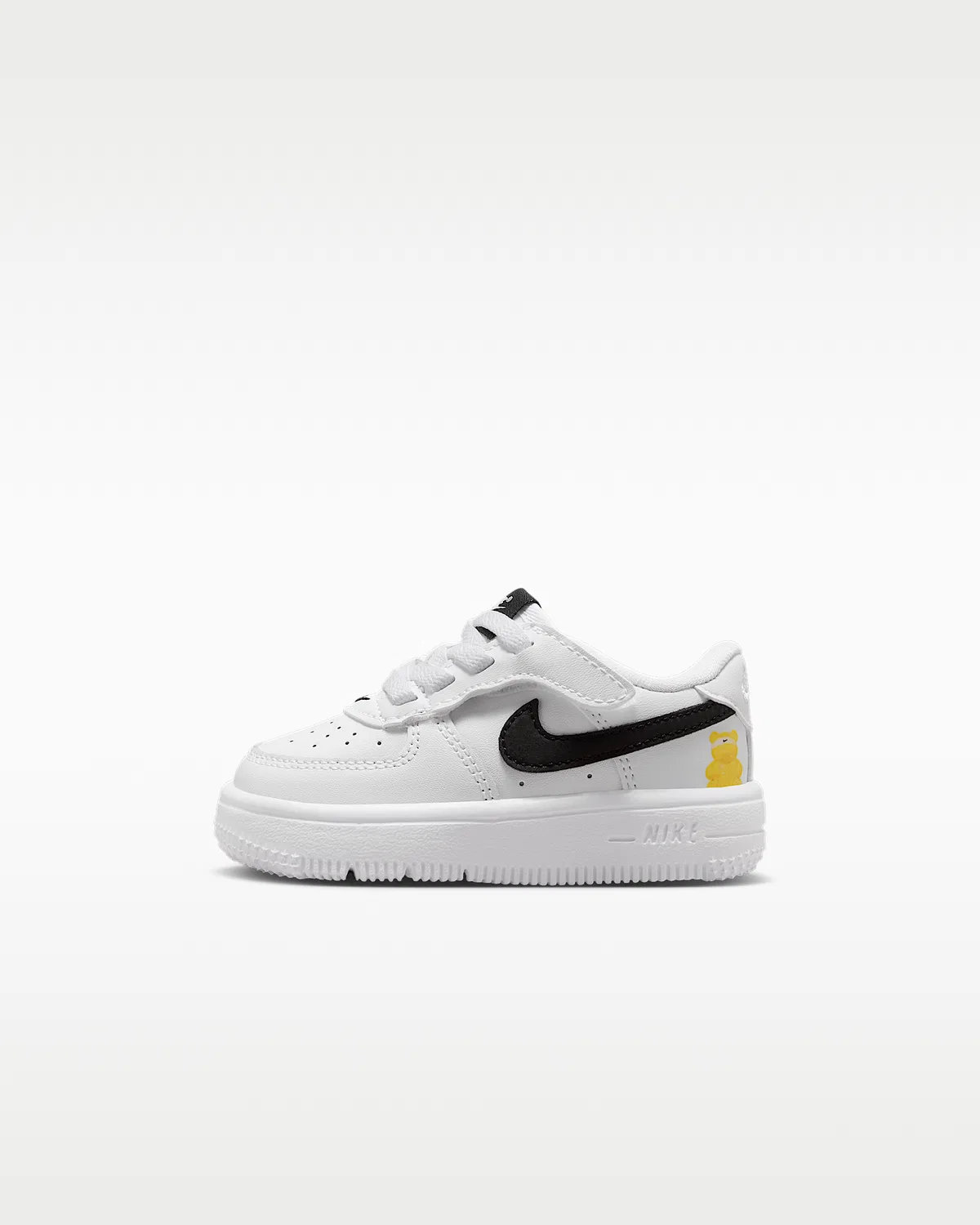 Кроссовки Nike Force 1 Low EasyOn для малышей, White/Black