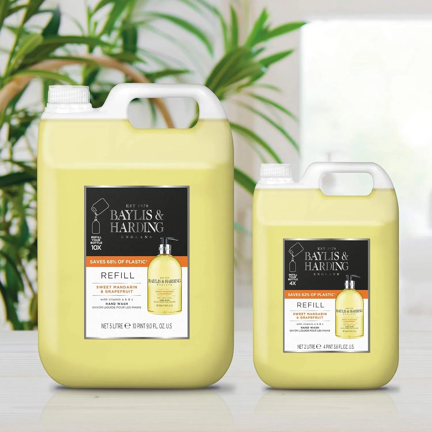 Набор жидкого мыла для рук «Sweet Mandarin & Grapefruit» от Baylis & Harding, 2 х 5 литров Baylis & Harding — фото 4