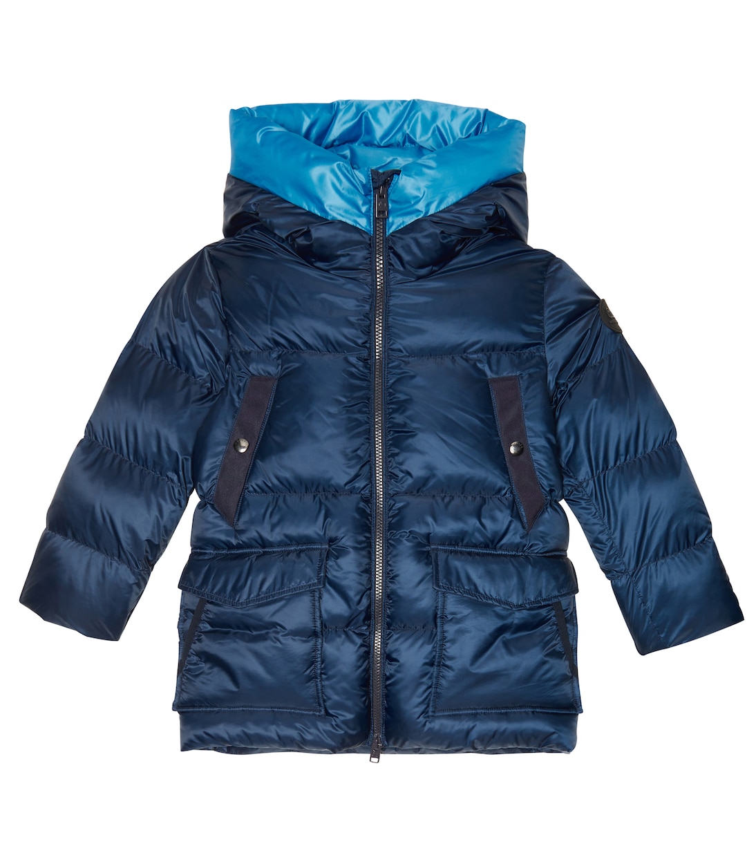 

Стеганая куртка с логотипом Sundance Woolrich Kids, Melton Blue